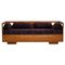 Art Deco Swedish Burl Wood Sculptural Sofa, 1930s 1