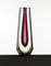 Green and Red Glass Vase by Pavel Hlava, 1970s, Image 2