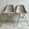 Light Taupe Eiffel DSR Chairs from Eames, Set of 2 12