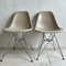 Light Taupe Eiffel DSR Chairs from Eames, Set of 2 1