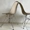 Hellgraue Eiffel DSR Stühle von Eames, 2er Set 6