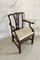 Antiker George III Elbow Chair aus geschnitztem Mahagoni, 1780er 2