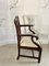 Antiker George III Elbow Chair aus geschnitztem Mahagoni, 1780er 3