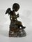 Angel with Flute, Late 19th Century, Bronze & Marble 10
