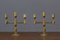 Swedish Brass Candelabras by Lars Bergsten for Gusum, 1986, Set of 2, Image 1