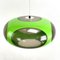 Grüne Mid-Century UFO Deckenlampe im Stil von Luigi Colani für Massive, Belgien, 1970er 3