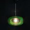 Grüne Mid-Century UFO Deckenlampe im Stil von Luigi Colani für Massive, Belgien, 1970er 4
