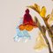 Brünierter 8-Leuchten Kronleuchter mit Obst & Blumen Anhänger und mehrfarbigen Murano Glastropfen 10