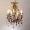 Burnished 8-Light Chandelier with Fruit & Flower Pendants and Multicolored Murano Glass Drops 6