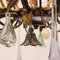 Burnished 8-Light Chandelier with Fruit & Flower Pendants and Multicolored Murano Glass Drops 8