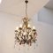 Burnished 8-Light Chandelier with Fruit & Flower Pendants and Multicolored Murano Glass Drops 3