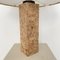 Mid-Century Brown Cork Table Lamp with Round Shade style of Ingo Maurer, 1975, Image 5