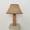 Mid-Century Brown Cork Table Lamp with Round Shade style of Ingo Maurer, 1975 10