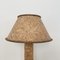 Mid-Century Brown Cork Table Lamp with Round Shade style of Ingo Maurer, 1975, Image 7