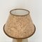 Mid-Century Brown Cork Table Lamp with Round Shade style of Ingo Maurer, 1975, Image 6