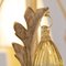 Lampadario a 5 luci con paralumi bianchi, struttura color avorio e pendenti colorati in vetro di Murano, Immagine 7