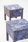 Blue Rustic Stools, 1890s, Set of 2, Image 3