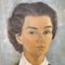 Französischer Künstler, Portrait einer Frau, 1940, Acryl auf Leinwand 6