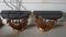 Steel and Granite Console Tables with Ferns, Set of 2, Image 5