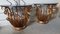 Steel and Granite Console Tables with Ferns, Set of 2, Image 3