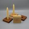 Portacandele in legno di Hans Wegner per Getama, Danimarca, anni '50, set di 4, Immagine 4