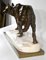 C. Valton, Wolf Walking in the Snow, finales de 1800, bronce y mármol, Imagen 15