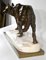 C. Valton, Wolf Walking in the Snow, Late 1800s, Bronze & Marble 15
