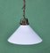 White Opaline Pendant Lamp, 1920s 9