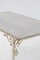 French Vintage Outdoor Iron and Marble Table, 1890s 5