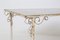 Tavolo vintage in ferro e marmo, Francia, fine XIX secolo, Immagine 2