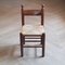 Wood & Rush Dining Chairs, 1970s, Set of 4 2