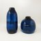 Vases Bleus en Verre de Murano, Italie, 1960s, Set de 2 2