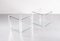 Acrylic Glass Square Side Tables, France, 1978, Set of 2 1