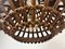 Large Bamboo & Rattan Bell Shape Pendant Lamp, France, 1960s, Image 8