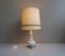 Lámpara de mesa con base de latón, años 60, Imagen 10