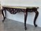 Large French Regency Carved Walnut Console Table with Gilted Edges, 1900 6