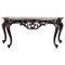 Large French Regency Carved Walnut Console Table with Gilted Edges, 1900 1