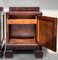 Art Deco Walnut Slab Side Cabinets or Nightstands with Carved Base, 1930s, Set of 2, Image 6