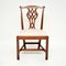 Antique Chippendale Wood Dining Chairs, 1890s, Set of 8, Image 4