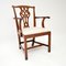 Antique Chippendale Wood Dining Chairs, 1890s, Set of 8 3