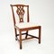 Antique Chippendale Wood Dining Chairs, 1890s, Set of 8 2