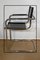 Leather and Chromed Metal Armchairs in the Style of Marcel Breuer, 1970s, Set of 2 10