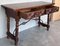 20th Century Baroque Walnut Lyre-Leg Trestle Refectory Desk Writing Table, 1900 5