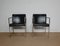 Square Armchairs in Imitation Leather, 1970, Set of 2, Image 3