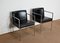 Square Armchairs in Imitation Leather, 1970, Set of 2, Image 2