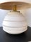Lámpara italiana grande de cerámica y latón, años 70, Imagen 12