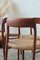 Teak String Model 75 Chairs by Niels Otto (N. O.) Møller, 1950s, Set of 4 20