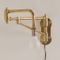 Industrial Brass Machine Workbench Lamp, 1930s 10