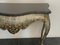 Patinated Silver Black Marble Eclectic Console Baroque, 1990s 7