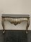 Patinated Silver Black Marble Eclectic Console Baroque, 1990s 2